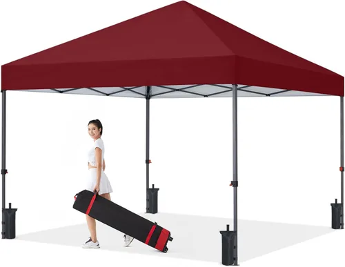 Vista 12 de COOSHADE - Tienda de campaña duradera y fácil de desplegar con bolsa enrollable, 8 x 8 pulgadas, gris