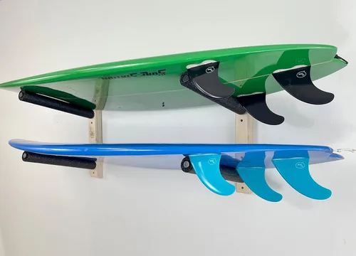 Vista 4 de Soporte de pared para tabla de surf - Capacidad para 2