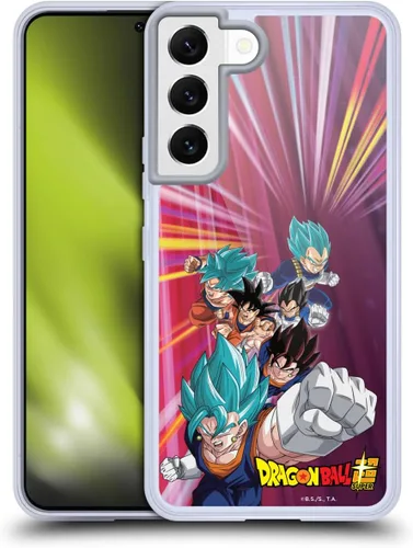 Vista 236 de Head Case Designs Funda de gel con licencia oficial de Dragon Ball Super Group Future Trunks Arc Characters [protección de grado militar] compatible