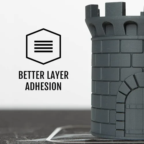 Vista 4 de HATCHBOX Filamento para impresora 3D PLA mate, precisión dimensional +/- 0.03 mm, carrete de 1 kg, 1.75 mm, gris ceniza