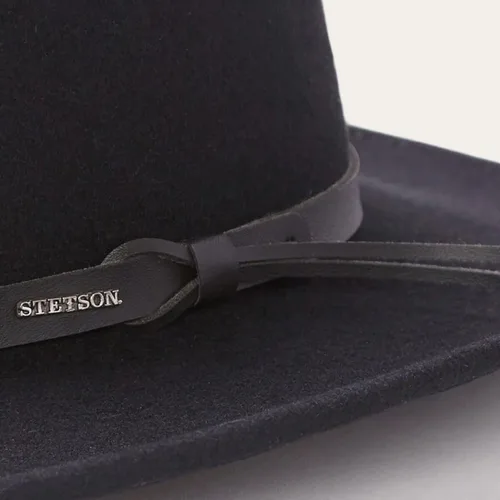 Vista 7 de Stetson Black Hawk - Sombrero de vaquero de lana aplastable para exteriores
