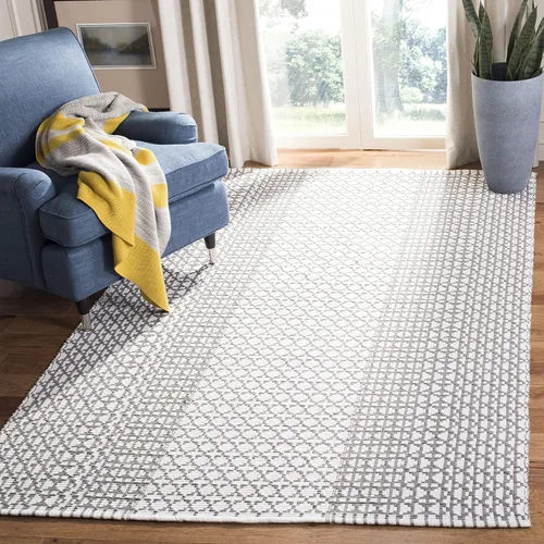 Vista 10 de SAFAVIEH Colección Montauk - Alfombra de pasillo, 2 pies 3 pulgadas x 7 pies, color negro y marfil, algodón hecho a mano, ideal para zonas de alto