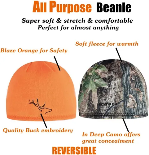 Vista 4 de EDTREK Gorro reversible multiusos – Gorro ultra cómodo y suave para exteriores