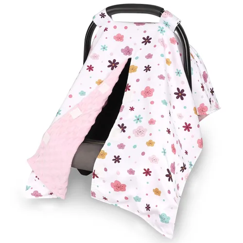Vista 11 de Funda de Asiento de Automóvil para Bebé, Funda Transpirable para Asiento de Automóvil Infantil para Verano con Apertura Peekaboo, Cubierta de Toldo