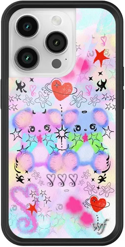 Vista 12 de Wildflower Carcasas – Compatible con iPhone 14 Pro Protector negro parachoques, certificado de prueba de caída de 6.5 pies, propiedad de mujeres