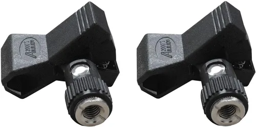 Vista 2 de Audio 2000s MC417N2 Soporte universal para micrófono con adaptador (paquete de 2)