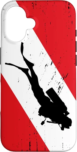Vista 32 de Funda de buceo para iPhone 17, regalos de buceo, diseño vintage de buceo