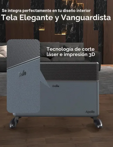 Vista 2 de Calentador de convección inteligente Ballu para habitación grande con control Wifi