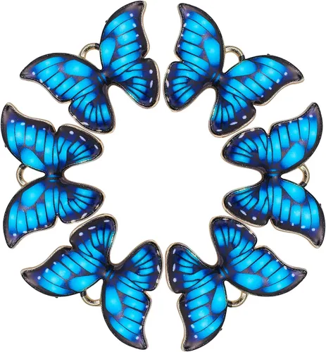 Vista 19 de DanLingJewelry Dijes de esmalte mini colgantes de esmalte para hacer joyas y bricolaje, Metal