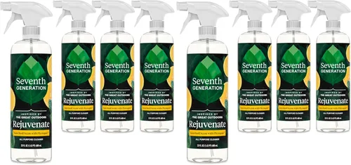 Vista 13 de Seventh Generation Limpiador Multiusos, Transparente y Sin Fragancia, Corta Grasa, 23 onzas líquidas