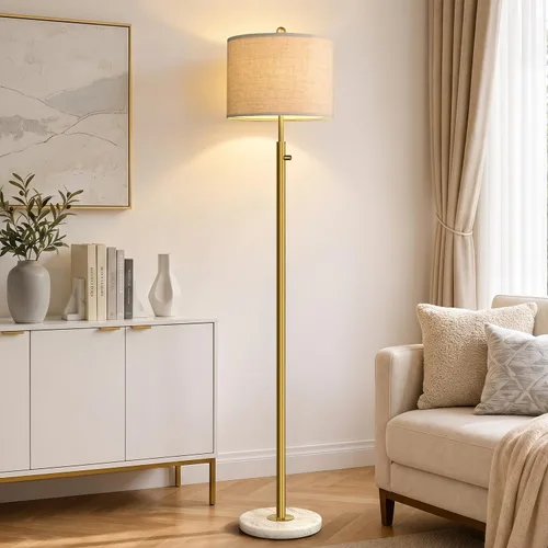 Vista 8 de Nintiue 【Actualizado】 Lámpara de pie regulable para sala de estar, bombilla LED de 11W incluida, lámpara de pie moderna, lámpara de pie alta