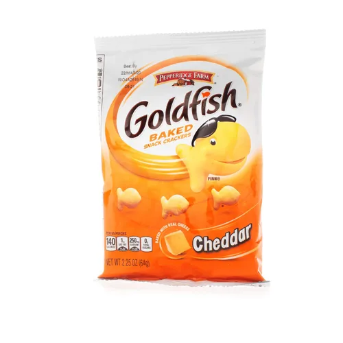 Vista 12 de Goldfish Colors Cheddar Galletas horneadas para aperitivos, bolsa de 6.6 onzas