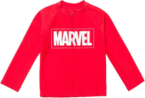 Vista 2 de Marvel Avengers Rash Guard - Camiseta de natación para niños pequeños a niños grandes