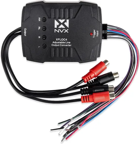 Vista 5 de NVX XFLOC2 Convertidor de salida de línea ajustable de 2 canales 80W con encendido remoto