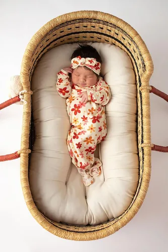 Vista 130 de Three Little Tots Vestido de corbata anudada para bebé recién nacido - Bebé