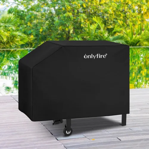 Vista 7 de Onlyfire Cubierta de plancha para parrilla Blackstone de 28 pulgadas, 600D resistente a los desgarros, cubierta de parrilla para parrilla Blackstone