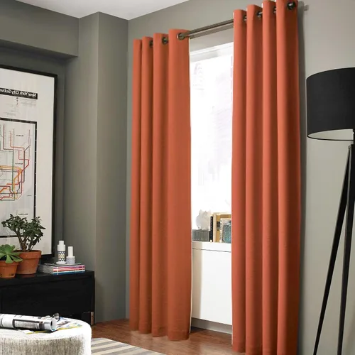 Vista 25 de Gorgeous Home - Panel de cortina de ventana de lino K92 de 1 pieza, liso, con ojales de bronce, 3 capas de forro de espuma, 100% térmica
