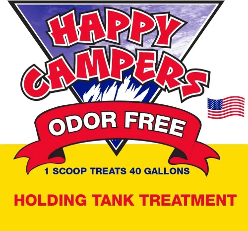 Vista 7 de Happy Campers Tratamiento orgánico Tanque contenedor RV, 18 tratamientos Controls Odors, Helps Prevent Clogs, Buildup & Sensor Issues, Black &