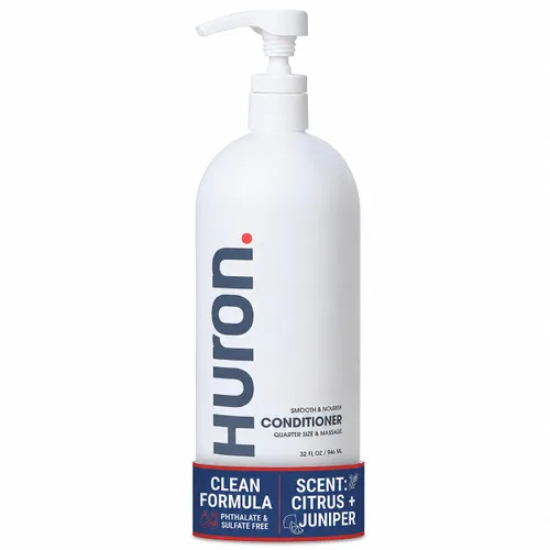 Vista 9 de Huron Acondicionador para hombres y mujeres, acondicionador hidratante y fortalecedor con cítricos + enebro + verduras, tratamiento suavizante e