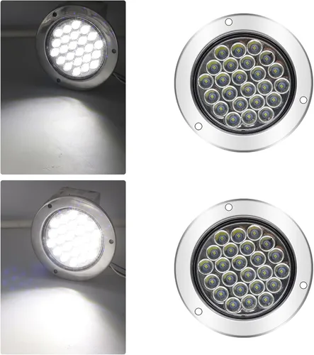 Vista 18 de Kit de luces LED para remolque, kit de luces LED redondas para remolque, luces traseras LED redondas, luces traseras de freno para remolque, camión
