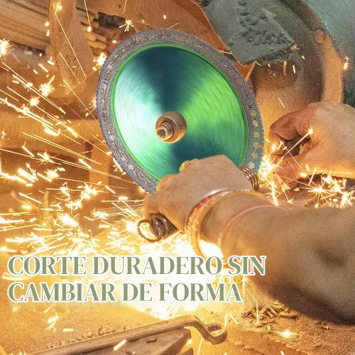 Vista 3 de 5 piezas de discos indestructibles para amoladora, Disco indestructible 2.0 - Corte todo en segundos, hoja de sierra de corte multifuncional 5pzas