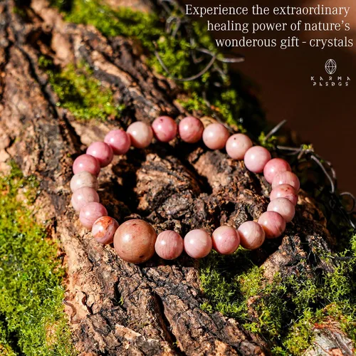 Vista 64 de Pulseras de cristal curativo para mujeres y hombres, espiritual, energía positiva y equilibrio, pulseras de cuentas de cristal natural hechas a mano