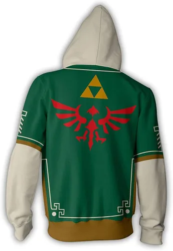 Vista 2 de Cosplay Life Legend of Zelda Breath of The Wild Twilight Princess - Sudaderas con capucha para cosplay con bolsillo tipo canguro, suéteres unisex