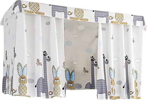 Vista 16 de Lobagve Van Caro - Cortinas de litera transpirables para dormitorio de estudiantes, cortinas de cama transpirables, a prueba de polvo, tela opaca