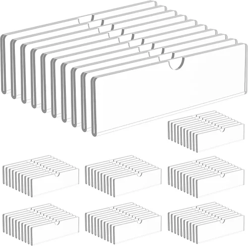 Vista 7 de KOTEMON Soporte acrílico para placa de identificación de pared, placa de puerta con cintas adhesivas, marco transparente para letreros, 2 x 8