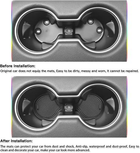 Vista 3 de SKTU Tapete de ranura para puerta de coche para Toyota Supra 2020-2026, antideslizante para ranuras de puerta, juego de 8 piezas, compatible