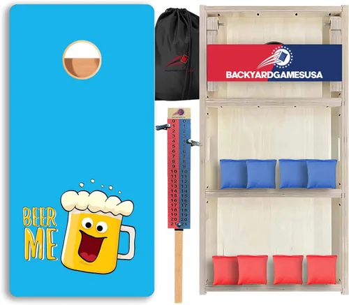 Vista 124 de CornholeGamesUSA Pro - Juego de tablas de Cornhole Fabricado en Estados Unidos Abedul báltico 3/4 Sin rebote Patas triples gruesas Dos 1