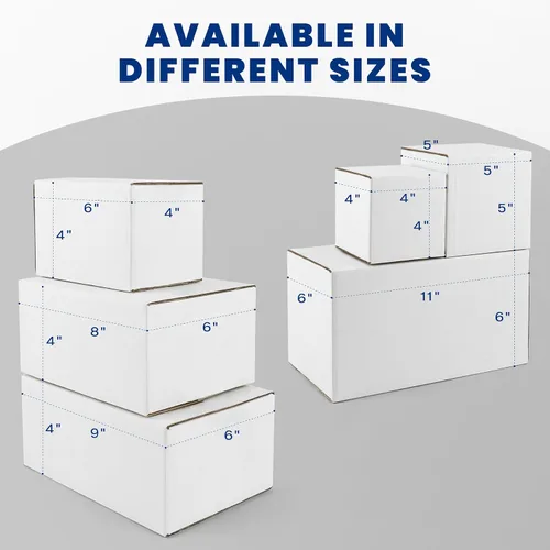 Vista 4 de Golden State Art, Paquete de 28 cajas de envío de 5 x 5 x 5 para tazas de café, velas, regalos por correo, embalaje, almacenamiento, caja de cartón