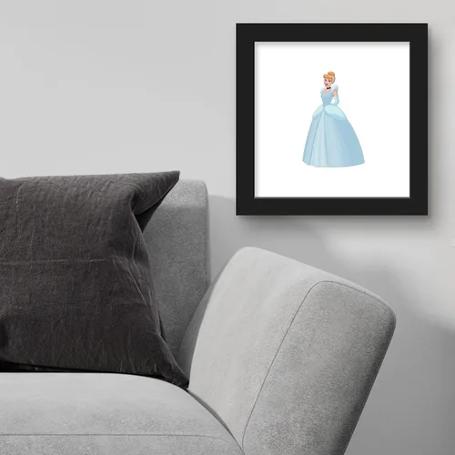 Vista 4 de Trends International Gallery Pops Disney Princess - Póster de pared de Cenicienta, 12 x 12 pulgadas, versión enmarcada en negro