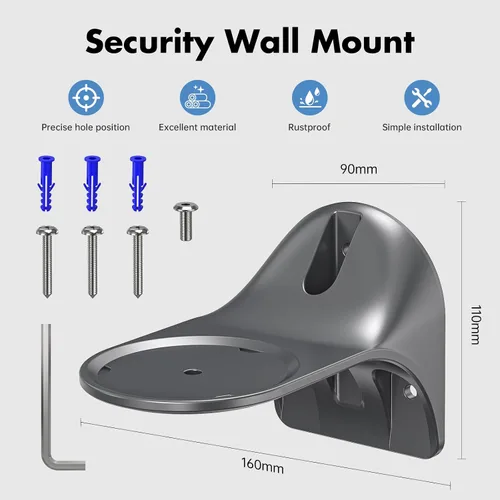 Vista 2 de XLTTYWL® Soporte de pared de aluminio con soporte de cable para Studio 2025