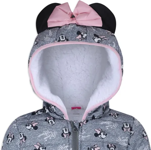 Vista 4 de Disney Minnie Mouse - Chaqueta con capucha para niña, con orejas y moño