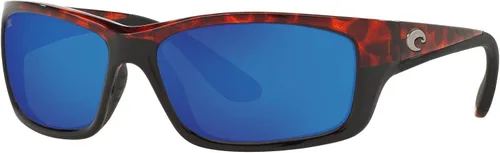 Vista 2 de Costa Del Mar Gafas de sol rectangulares Jose para hombre, Marco negroámbar 580p
