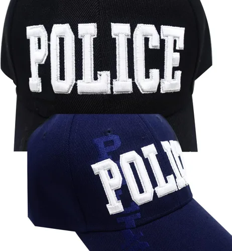 Vista 5 de DailyCarry - Gorra de béisbol ajustable para policía, color negro, azul, para oficial de policía, equipo de policía, bordado en 3D, para hombres