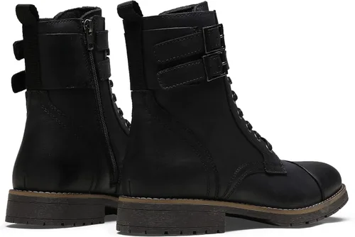 Vista 5 de Vostey Botas para hombre, botas casuales de motocicleta para hombre, botas chukka impermeables para hombre