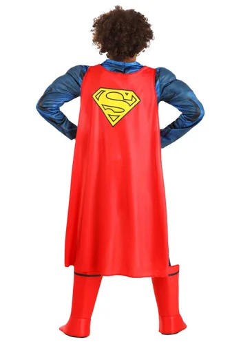 Vista 7 de Disfraz Deluxe de Superman para Niños de DC Comics Multicolor