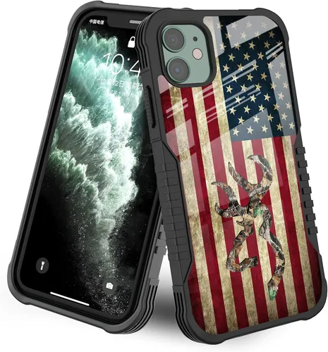 Vista 34 de Funda compatible con iPhone 11 [parachoques a prueba de golpes] [antiarañazos] [antideslizante] cubierta de protección resistente para hombres