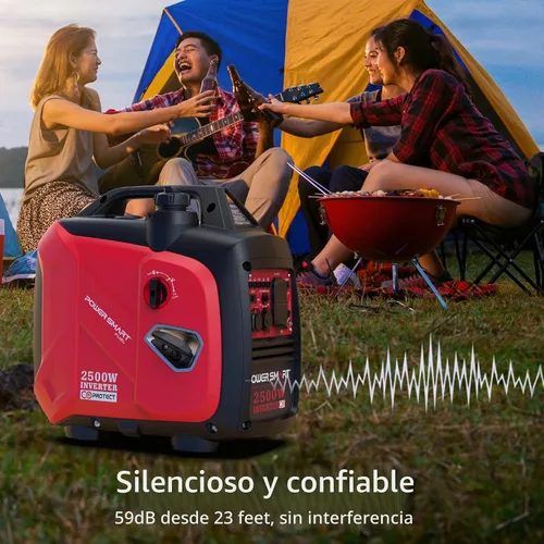Vista 4 de PowerSmart Generador inversor portátil de 2500 vatios para acampar