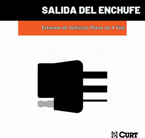 Vista 5 de CURT 56473 Arnés de cableado de remolque personalizado de 4 pines para el lado del vehículo, se adapta a selectos Jeep Grand Cherokee, L