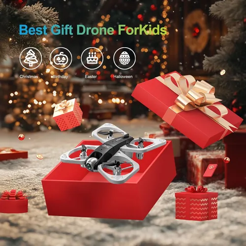 Vista 8 de S3 WiFi FPV 6-Axis Gyro & 360° Flip Drone con cámara HD 480P para principiantes (blanco)