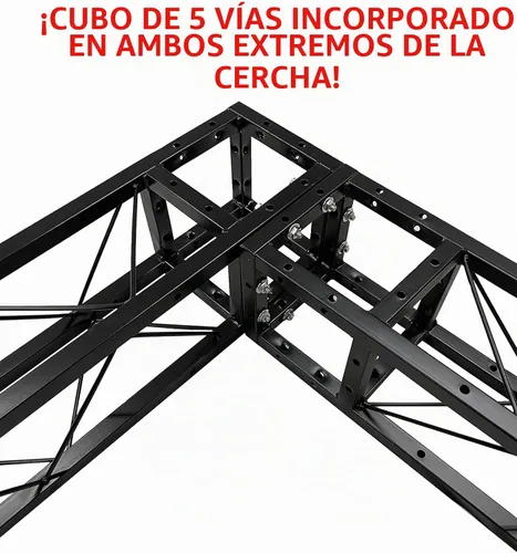 Vista 2 de (2) Negro 7.2 pies DJ iluminación braguero ligero doble tótem sistema trussing torre