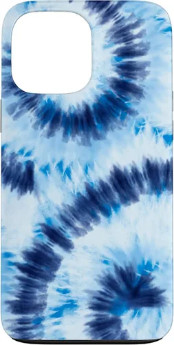 Vista 24 de Blue Tie Dye Swirl Case for iPhone 17