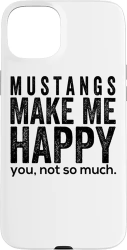 Vista 9 de Funda de regalo para iPhone 13 Pro Mustangs make me happy you not so much funny Horse