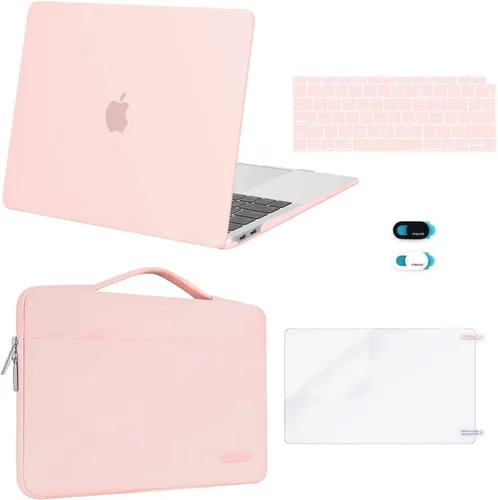 Vista 8 de MOSISO Funda compatible con MacBook Air de 13 pulgadas, chip M1 2021, 2020, 2019, 2018, versión A2337, A2179, A1932, pantalla de retina, funda