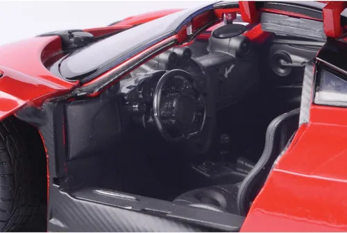Vista 5 de Motormax Pagani Huayra Red 1/18 Modelo de coche fundido a troquel