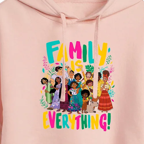 Vista 3 de Disney - Encanto - Family Is Everything - Sudadera con capucha recortada para jóvenes