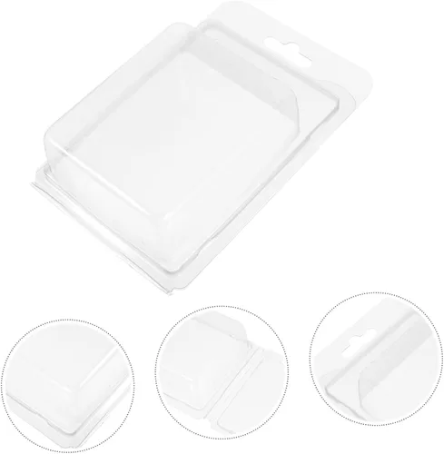 Vista 8 de EXCEART Moldes de vela 20 piezas de envases de moldeo vacíos moldes de cera derretimiento accesorios DIY caja de embalaje pequeña práctica
